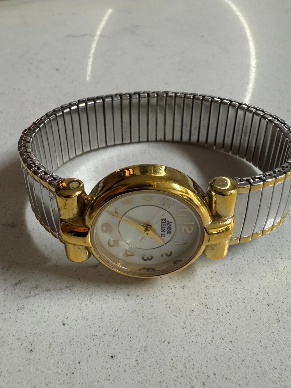 Anne Klein II Vintage‎ Two-Tone Gold and Silver Women's Round Watch